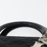 Christian Dior Vintage Lady Dior Bag Cannage Quilt Nylon Medium - image 20