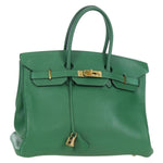 Hermes Birkin Handbag Green Togo with Gold Hardware 35 - image 18
