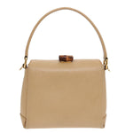 Gucci Vintage Convertible Bamboo Box Crossbody Bag Leather Small - image 2
