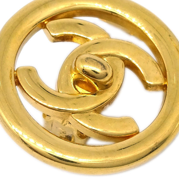 Chanel CC Round Earrings Metal
