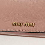 Miu Miu Madras Crystal Buckle Shoulder Bag Leather Small - image 13