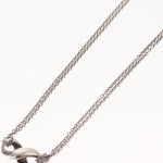 Tiffany & Co. Infinity Double Chain Pendant Necklace Silver - image 13