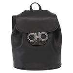 Salvatore Ferragamo Gancini Flap Drawstring Backpack Leather Mini - image 1