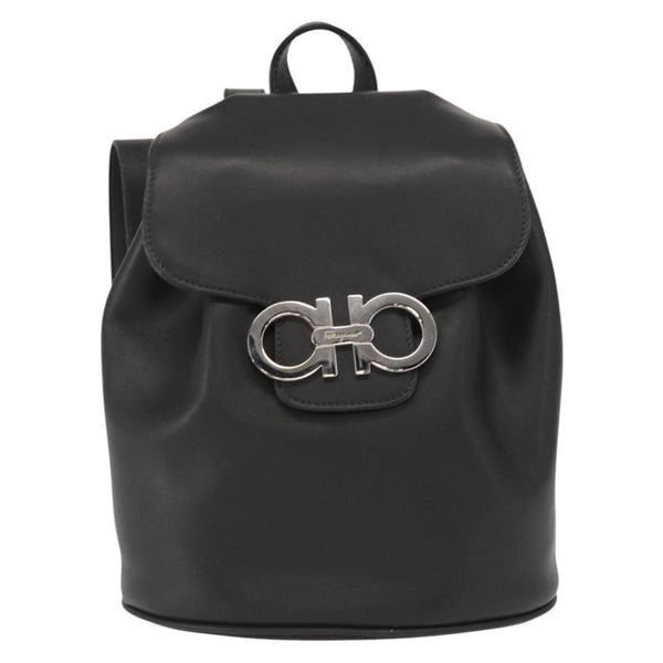 Salvatore Ferragamo Gancini Flap Drawstring Backpack Leather Mini - image 1