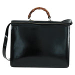 Gucci Vintage Bamboo Handle Bag Patent leather - image 2