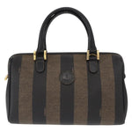 Fendi Vintage Pequin Convertible Boston Bag Coated Canvas Small - image 18