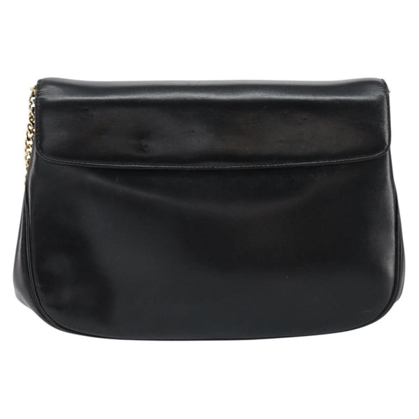 Christian Dior Vintage Chain Flap Shoulder Bag Leather