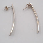 Gucci G Logo Long Studs Earrings Silver 925 - image 4