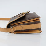 Celine Vintage Macadam Shoulder Bag Canvas and Leather - image 4