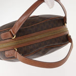 Celine Vintage Macadam Handbag Canvas and Leather - image 15