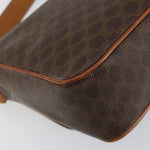 Celine Vintage Macadam Circle Logo Shoulder Bag Canvas and Leather - image 10