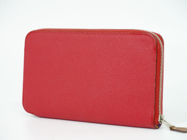 Hermes Azap Zip Around Wallet Silk'in Epsom Long