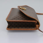 Celine Vintage Macadam Circle Logo Shoulder Bag Canvas and Leather - image 4