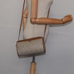 Christian Dior Vintage Honeycomb Shoulder Bag Canvas and Leather - image 13