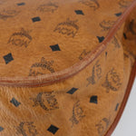 MCM Visetos Shoulder bag Canvas and Leather - image 10