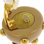 Chanel Vintage CC Round Cutout Clip-On Earrings Metal - image 4