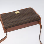 Celine Vintage Macadam Shoulder Bag Canvas and Leather - image 16