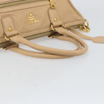 Prada Front Zip Convertible Satchel Cervo Leather Medium - image 8