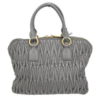 Miu Miu Madras Bowler Bag Matelasse Leather Medium - image 2