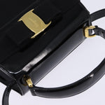 Salvatore Ferragamo Vintage Vara Bow Top Handle Bag Patent Leather - image 7
