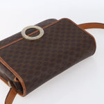 Celine Vintage Macadam Circle Logo Shoulder Bag Canvas and Leather - image 14