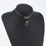 Christian Dior Bow CD Pendant Necklace Metal with Crystal - image 10