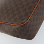 Celine Vintage Macadam Circle Logo Shoulder Bag Canvas and Leather - image 11