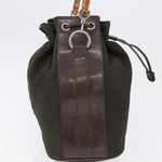 Gucci Vintage Bamboo Bucket Bag Nylon and Leather Small - image 4