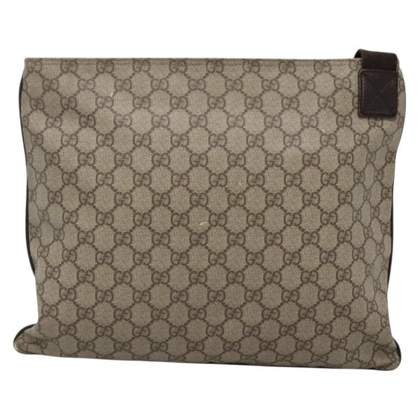 Gucci Zip Top Messenger Bag GG Coated Canvas Medium