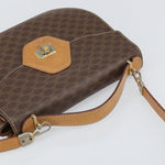 Celine Vintage Macadam Shoulder Bag Canvas and Leather - image 8