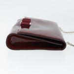 Salvatore Ferragamo Vala Chain Shoulder bag Patent leather - image 3