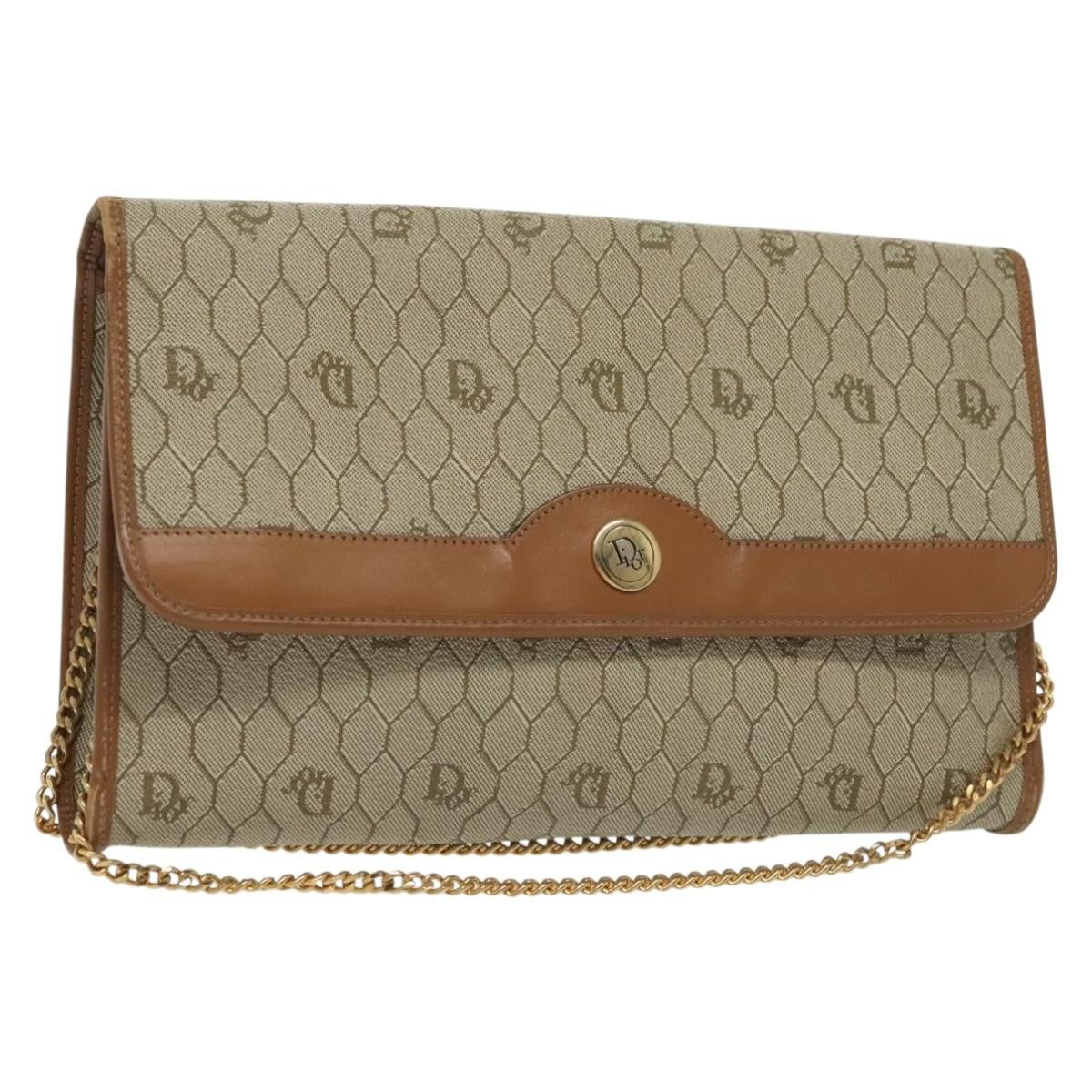 Christian Dior Vintage Honeycomb chain Canvas - image 1