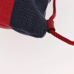 Gucci Logo Drawstring Backpack Striped Canvas Large - image 9