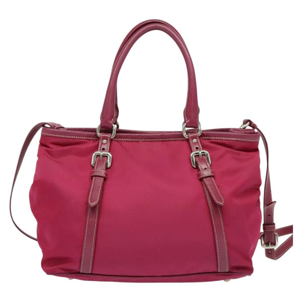 Prada Convertible Belted Hobo Tessuto with Leather Medium