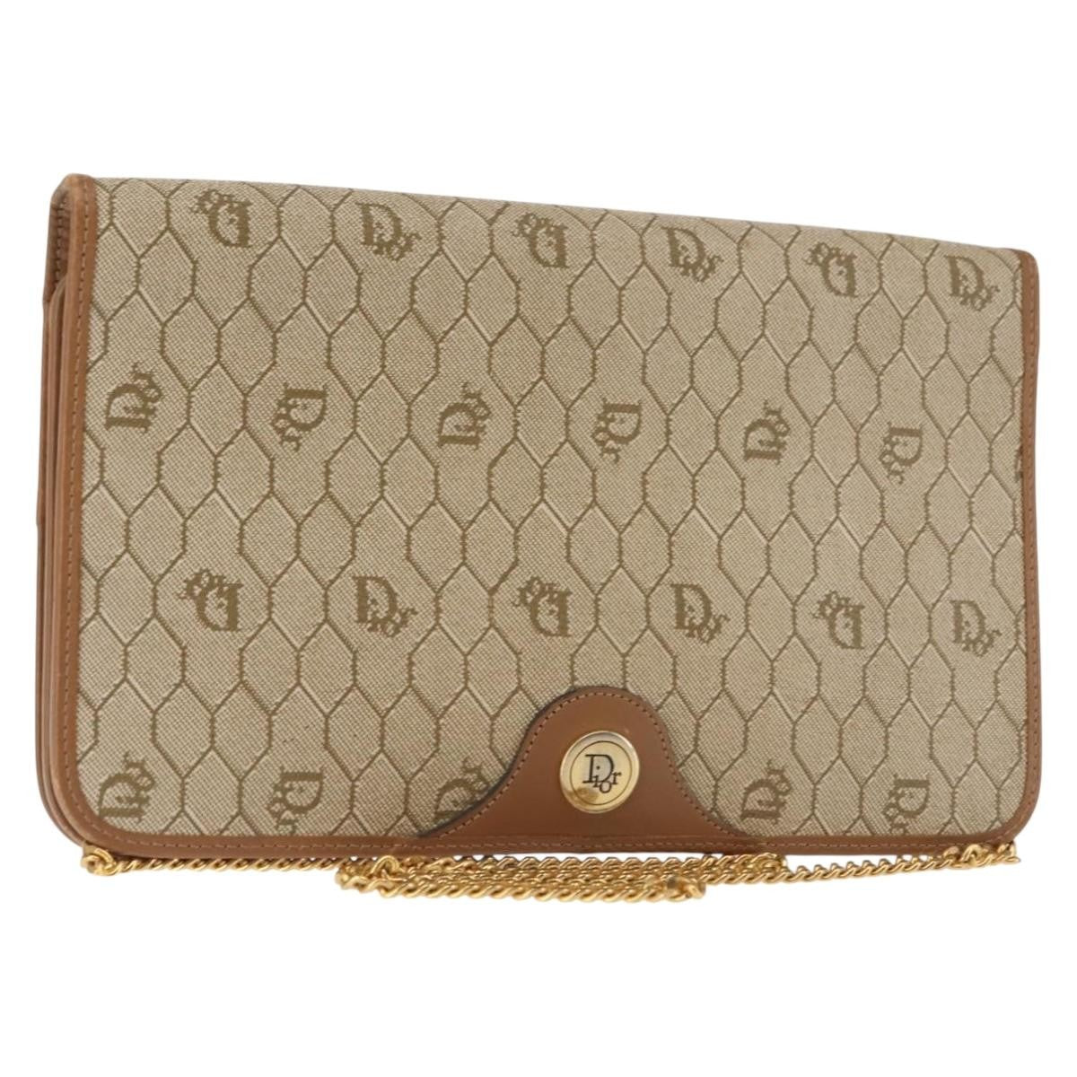 Christian Dior Vintage Honeycomb chain Canvas - image 1