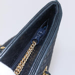 Bally Vintage Chain Shoulder Bag Quilted Leather - image 17