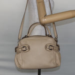 Salvatore Ferragamo Gancini handbag Leather - image 13