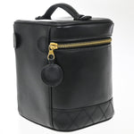 Chanel Vintage Cosmetic Case Quilted Lambskin Medium - image 4