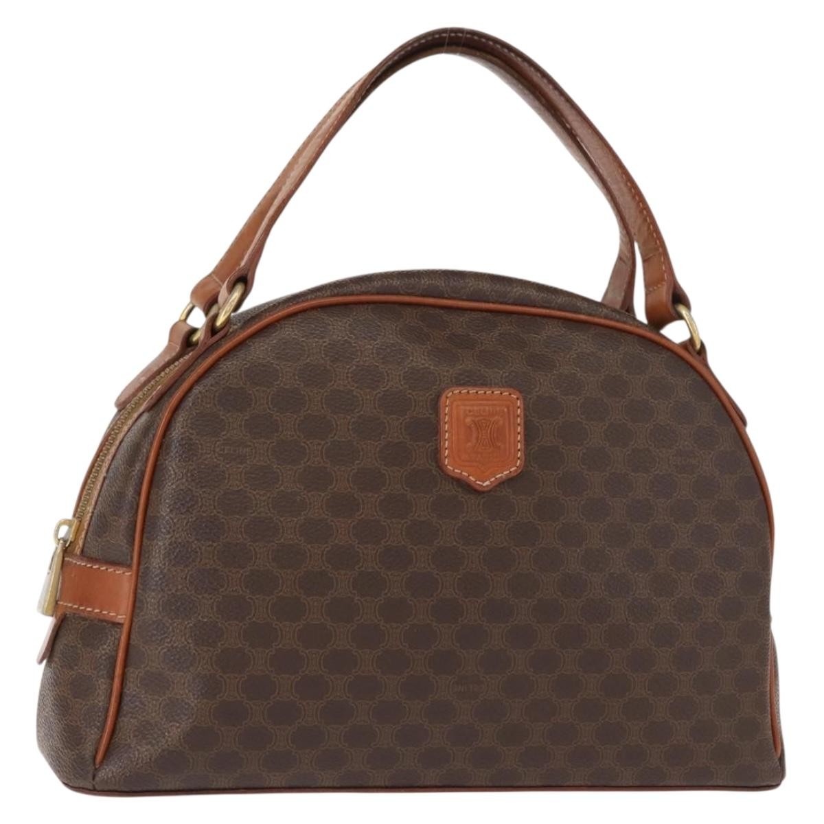 Celine Vintage Macadam Handbag Canvas and Leather - image 1
