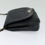 Bally Vintage Chain Shoulder Bag Quilted Leather - image 3