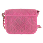 Chanel Flap Messenger Bag Quilted Denim Small - image 2
