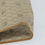 Christian Dior Vintage Honeycomb Zip Pouch Canvas and Leather - image 10