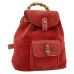 Gucci Gucci bamboo backpack daim mini - image 14