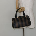 Fendi Vintage Pequin Boston Bag Coated Canvas Medium - image 13