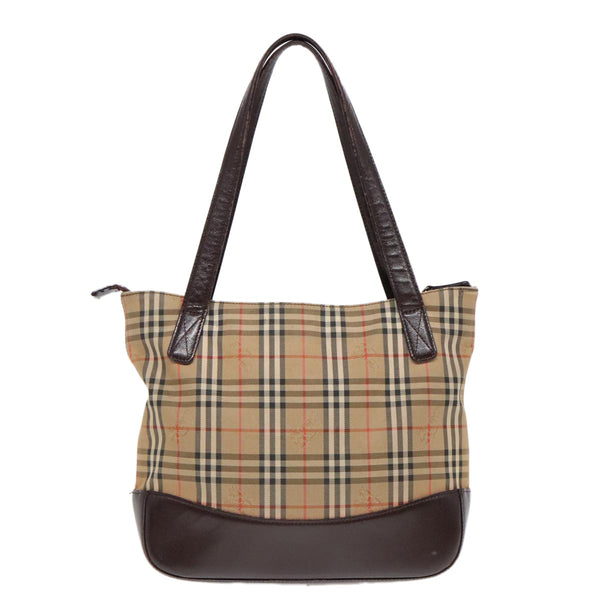 Burberry Nova Check Tote canvas check pattern Small