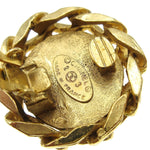 Chanel CC Button Clip-On Earrings Metal with Faux Pearl - image 4
