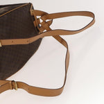 Celine Vintage Drawstring Flap Backpack Macadam Coated Canvas - image 8