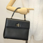 Celine Vintage Convertible Turnlock Top Handle Bag Leather Medium - image 14