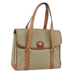Celine Vintage Macadam Handbag Canvas and Leather - image 19
