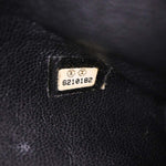 Chanel Embossed Logo Bowler Bag Quilted Caviar Small - image 5